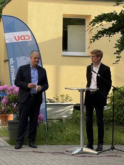 Burkhard Dregger MdA zu Besuch in Friedenau, 2. Juni 2021